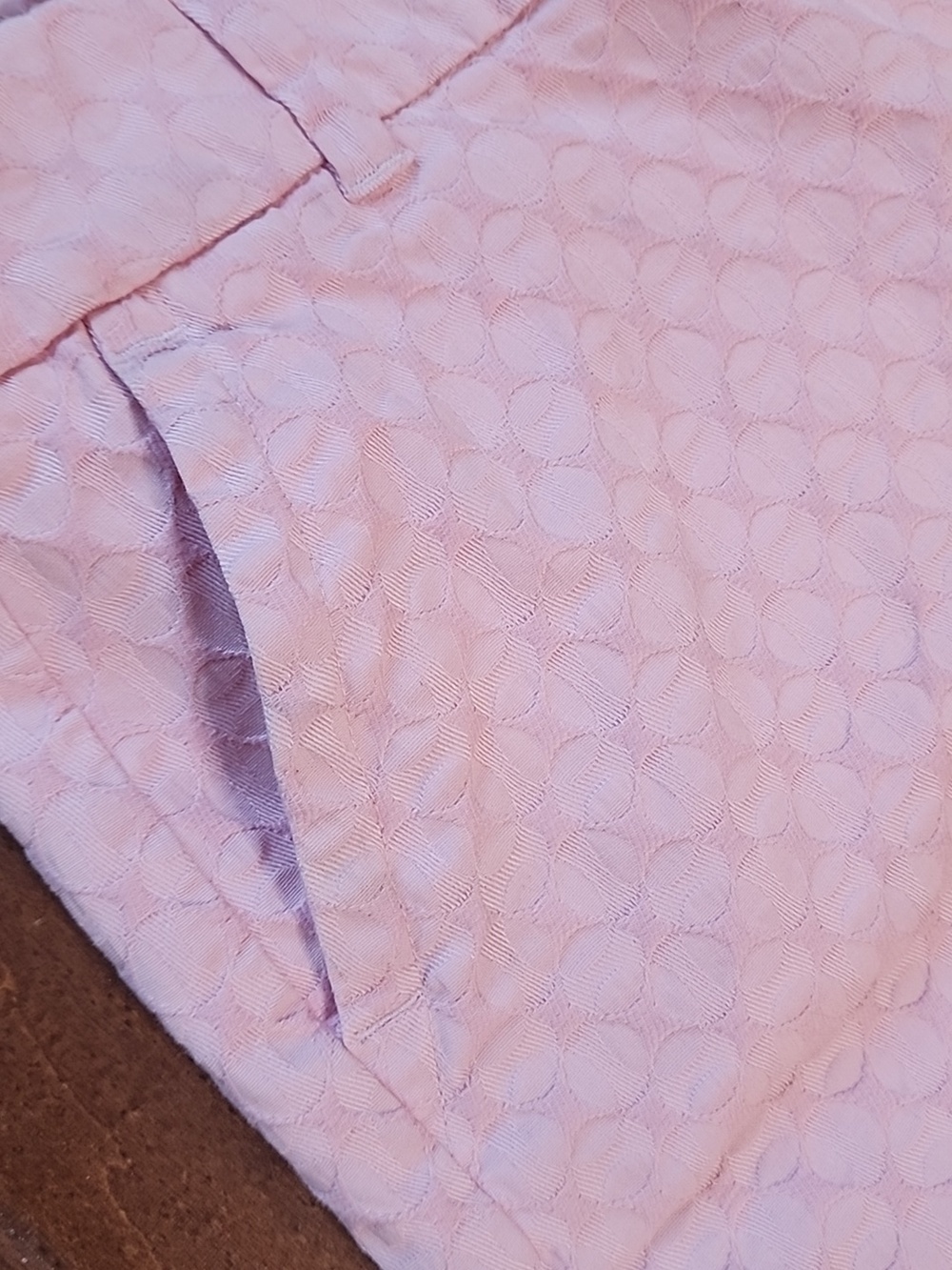Crown And Ivy Womens Pink Plus Size Mid Rise Textured Scalloped Hem Shorts - Picture 10 of 14